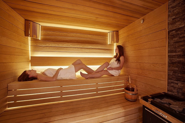 wnętrze hotelowe - sauna